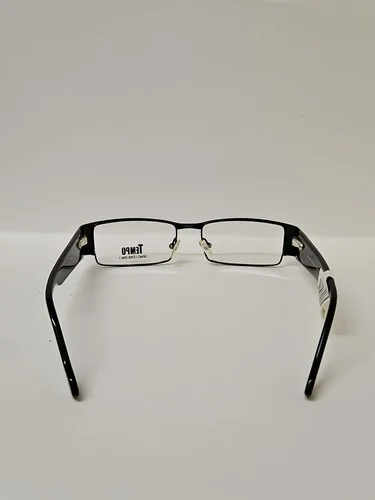 Tempo CTM9013 bk Eyeglasses Frames Black Rectangular Full Rim 52-16-140 4