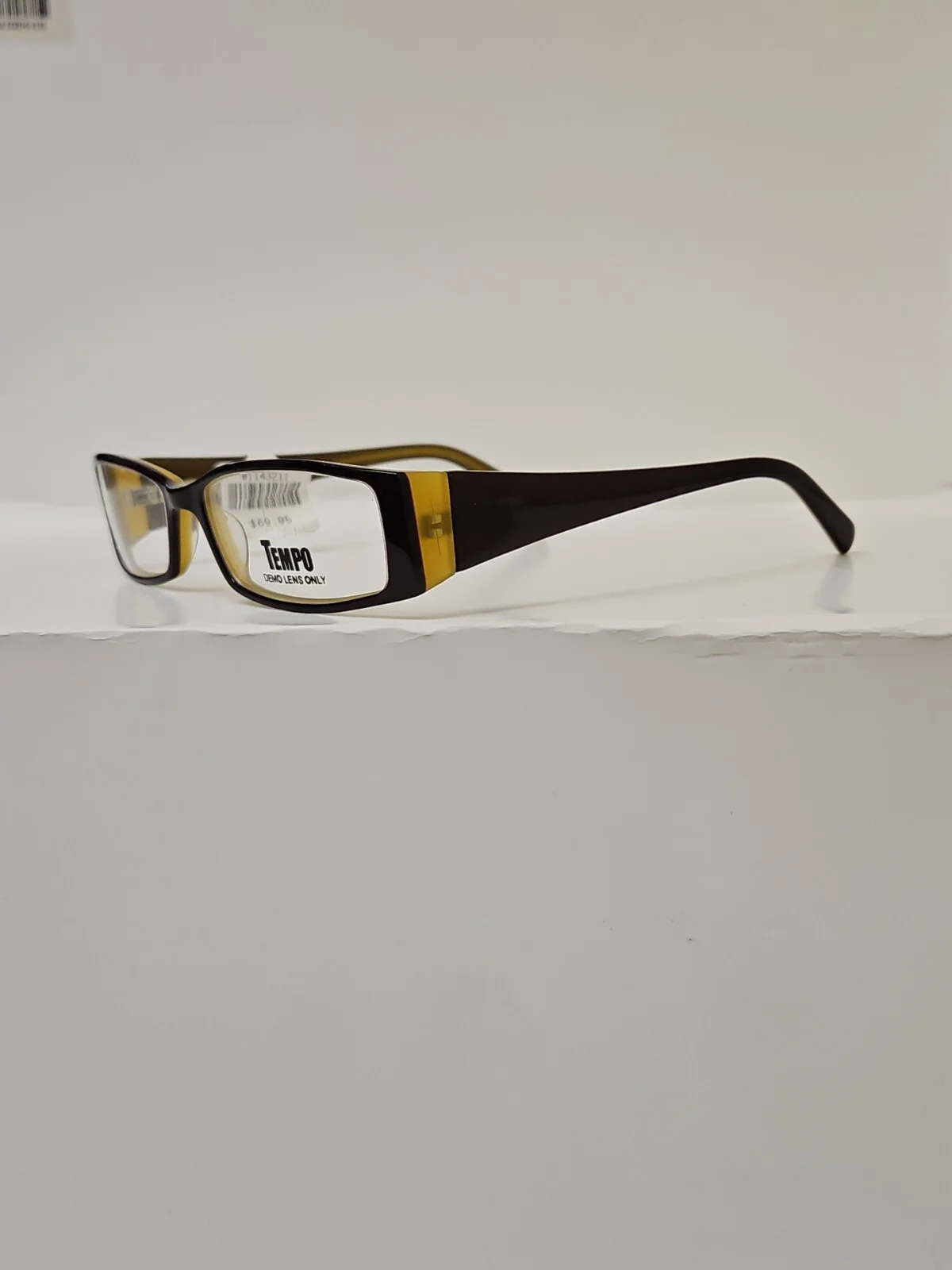 Tempo CTP8000 BR Eyeglasses Frames Brown Rectangular Full Rim 53-16-135 3