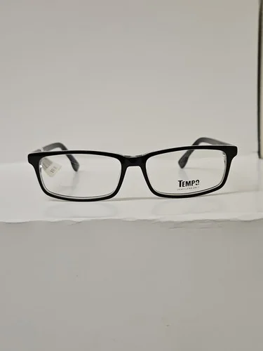 Tempo Eyeglasses Frames MP 1003 55-14-140 Black Crystal