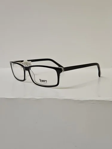 Tempo Eyeglasses Frames MP 1003 55-14-140 Black Crystal 2
