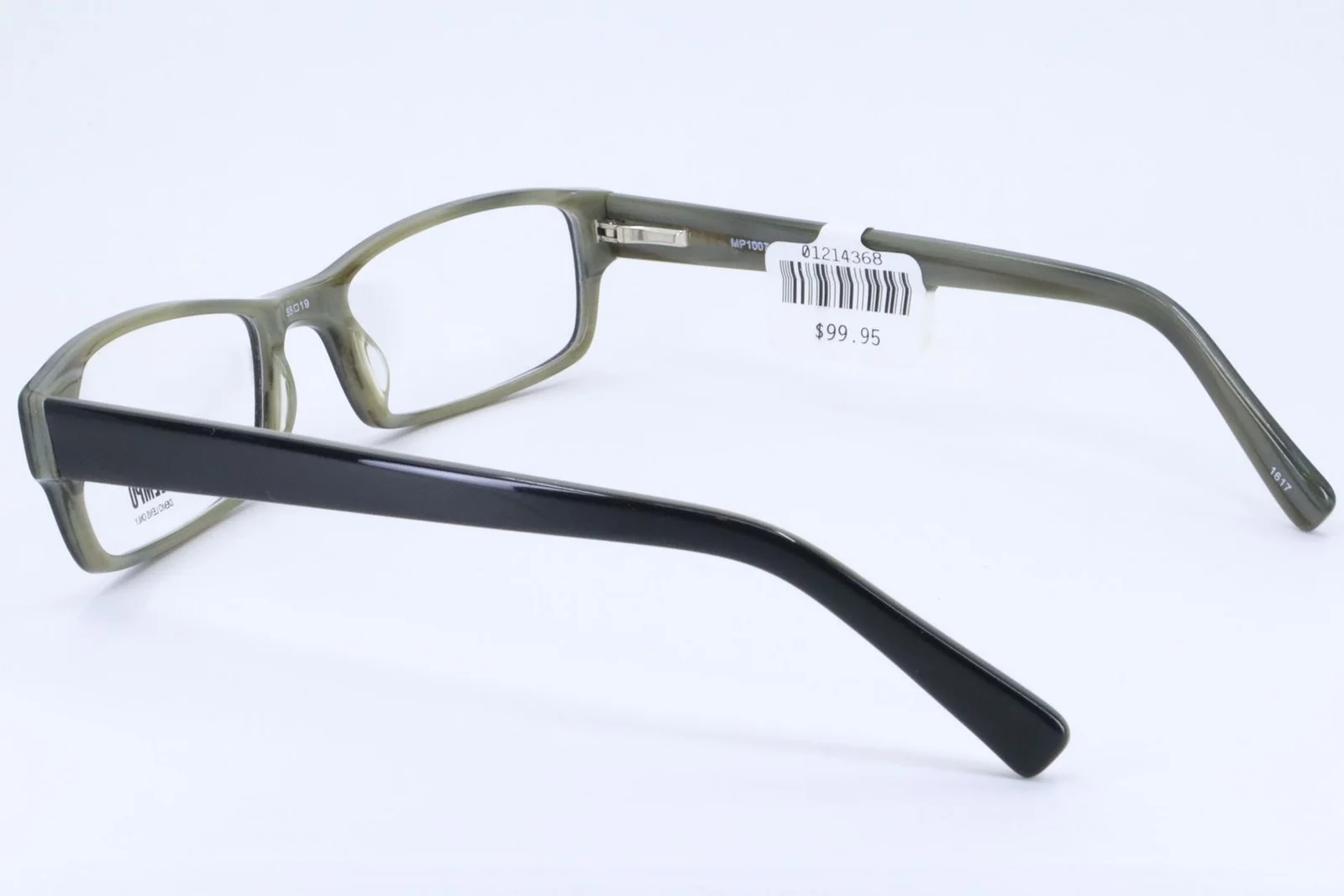 Tempo MP1007 Black Rectangle Men Full Rim 55-19-145 Eyeglasses Frames 2