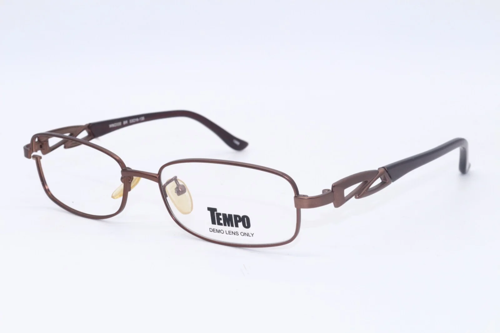 TEMPO WM 2008 BR BROWN AUTHENTIC FRAMES EYEGLASSES 53-16