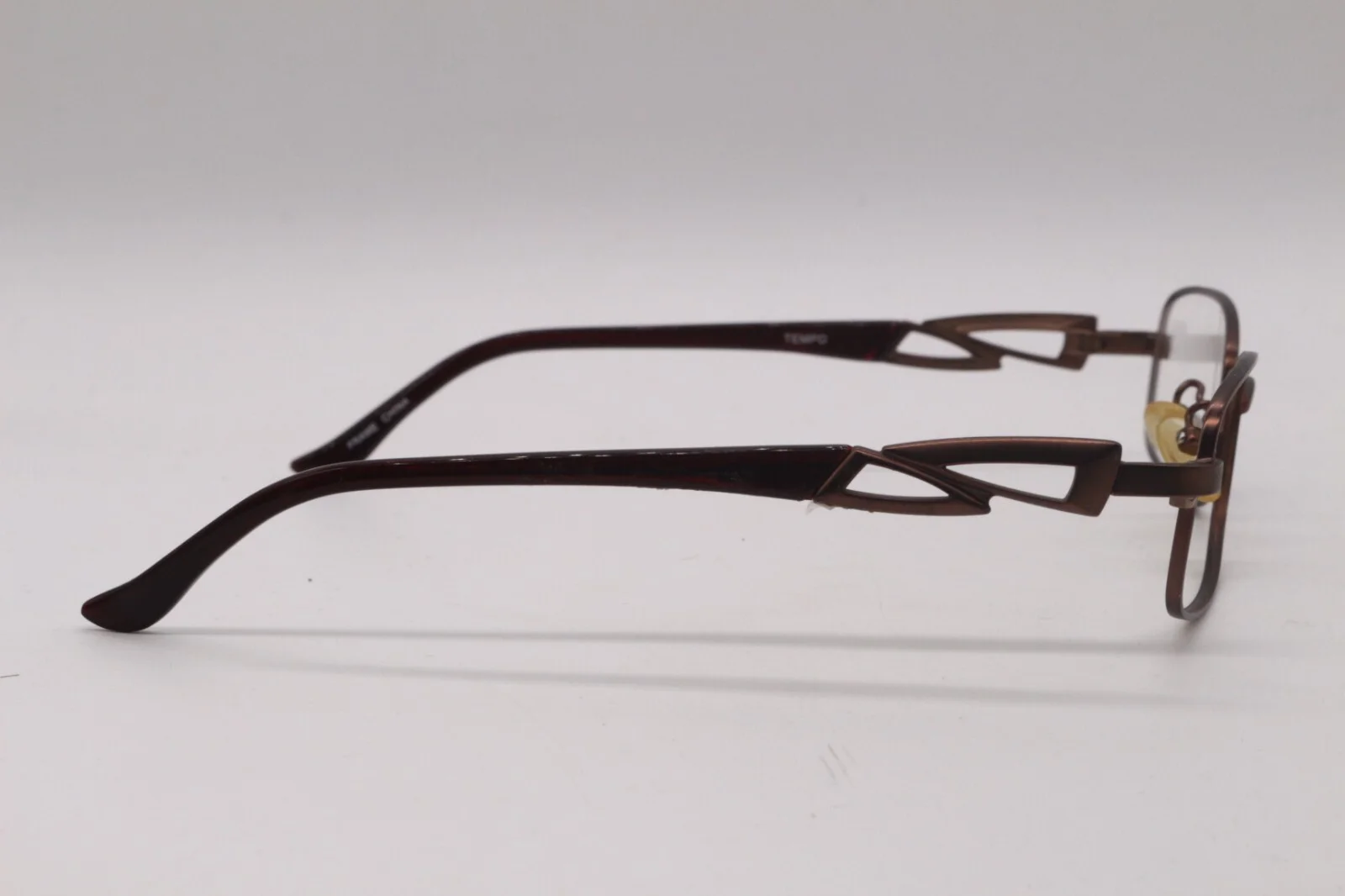 TEMPO WM 2008 BR BROWN AUTHENTIC FRAMES EYEGLASSES 53-16 3