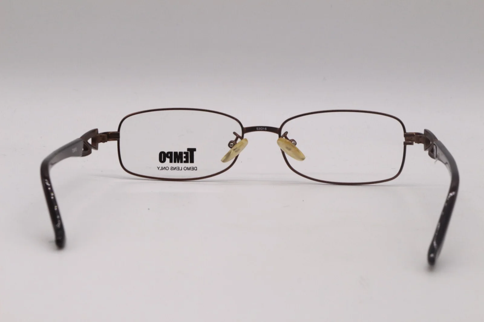 TEMPO WM 2008 BR BROWN AUTHENTIC FRAMES EYEGLASSES 53-16 4