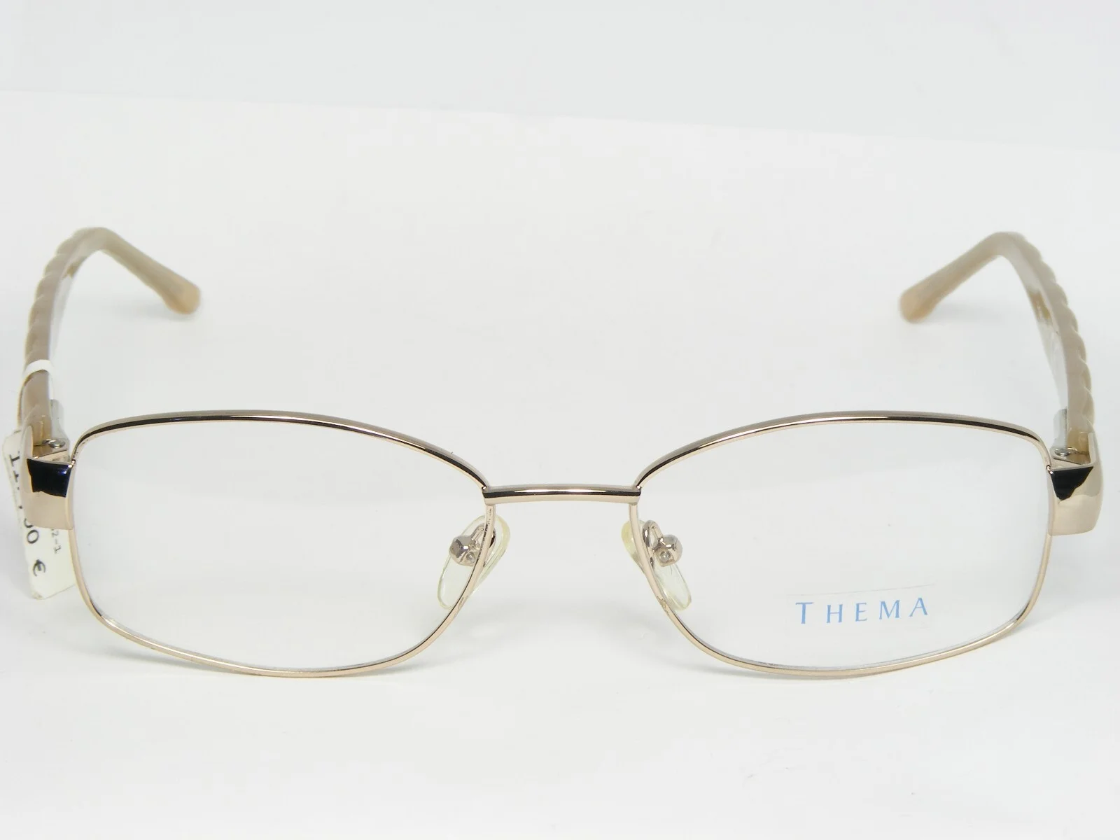 Thema Optical T-1271 C.1 PALE GOLD EYEGLASSES GLASSES METAL FRAME 52-18-135mm 2