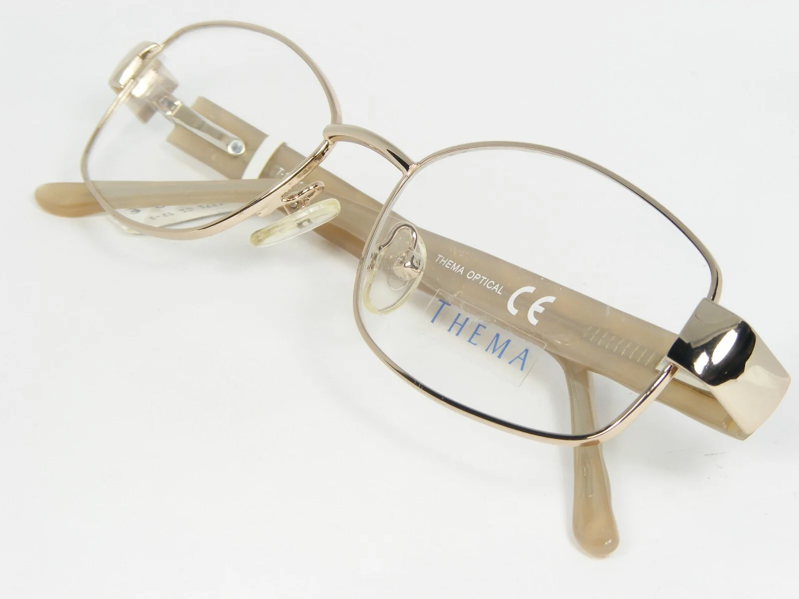 Thema Optical T-1271 C.1 PALE GOLD EYEGLASSES GLASSES METAL FRAME 52-18-135mm 4