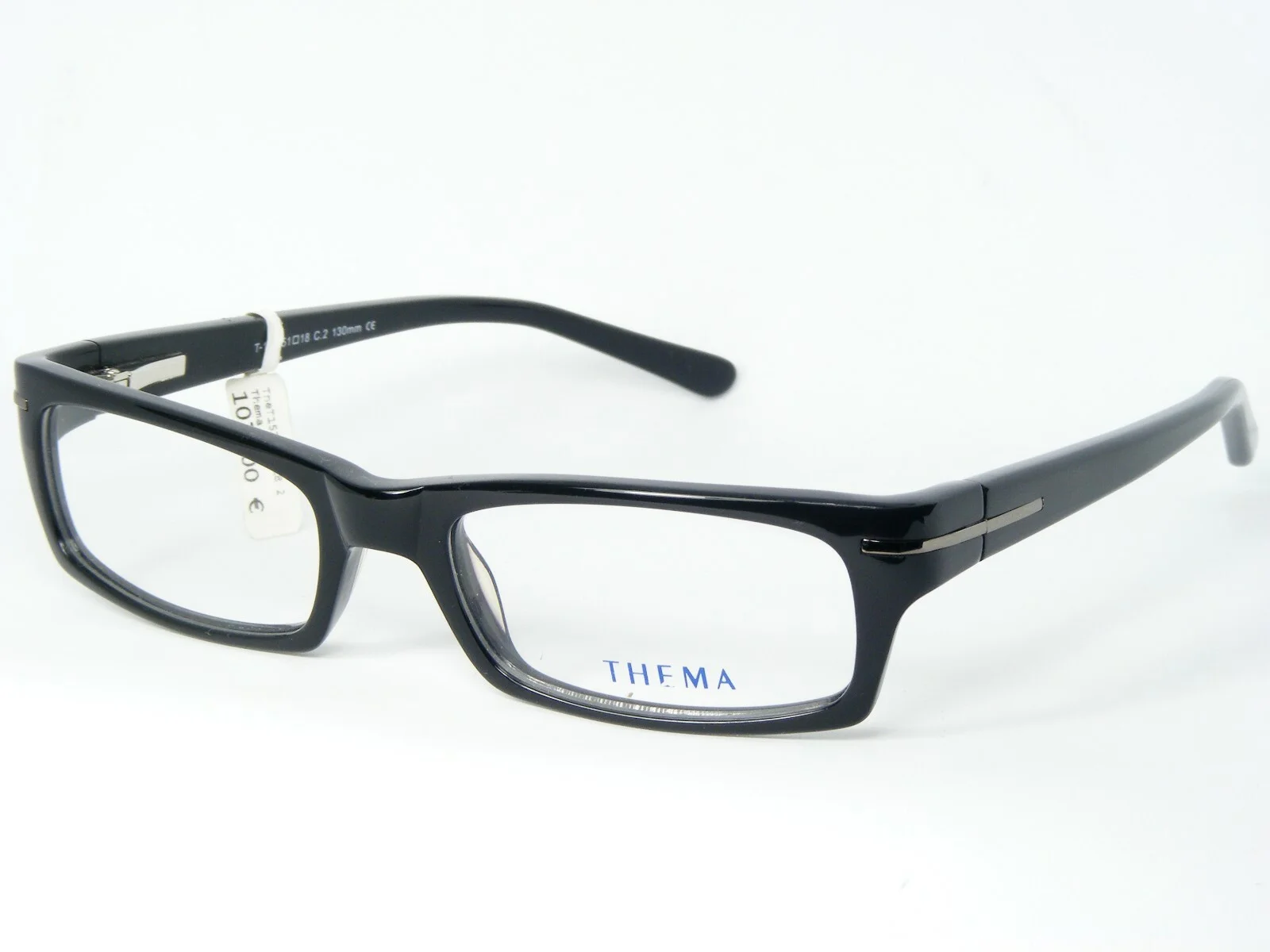 Thema T-157 C.2 SHINY BLACK EYEGLASSES GLASSES PLASTIC FRAME 51-18-130mm
