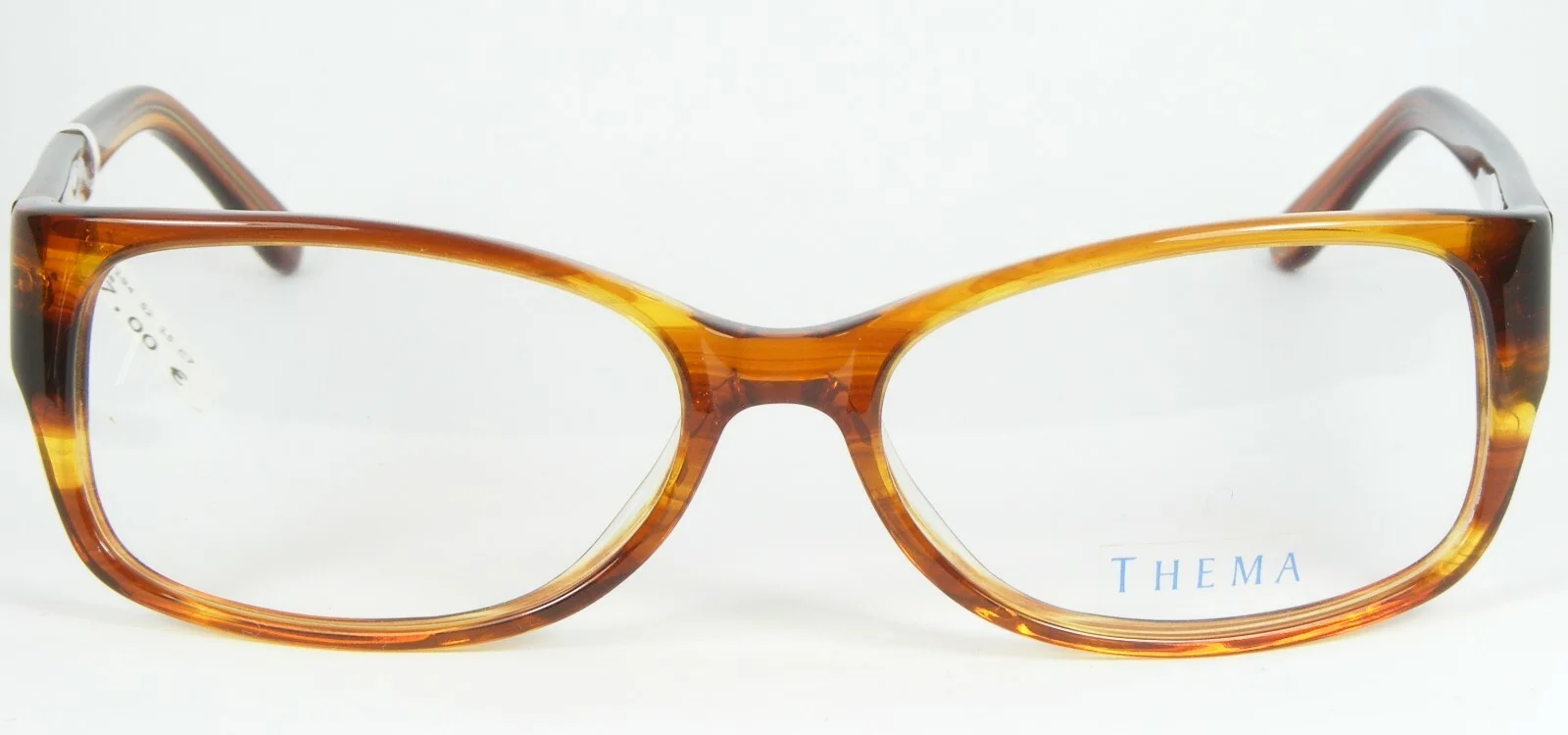 Thema T-194 C7 TRANSPARENT BROWN-AMBER EYEGLASSES GLASSES 52-15-135mm (NOTES) 2