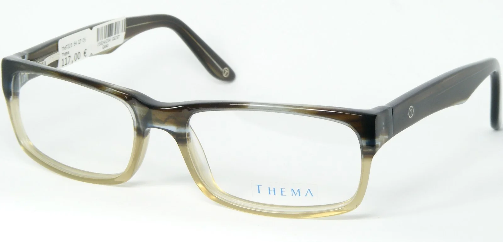 Thema T-223 C.6 OLIVE /BLUE /BROWN EYEGLASSES GLASSES PLASTIC FRAME 54-17-140mm
