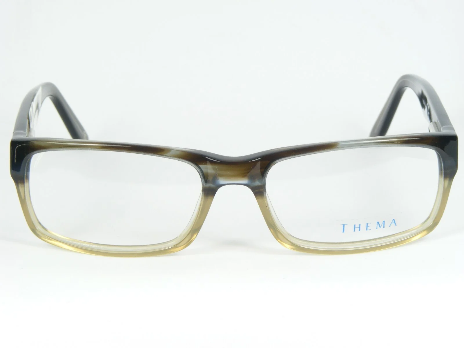 Thema T-223 C.6 OLIVE /BLUE /BROWN EYEGLASSES GLASSES PLASTIC FRAME 54-17-140mm 2