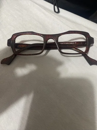 Theo belgium eyeglass frame brown with Black, RARE FIND!