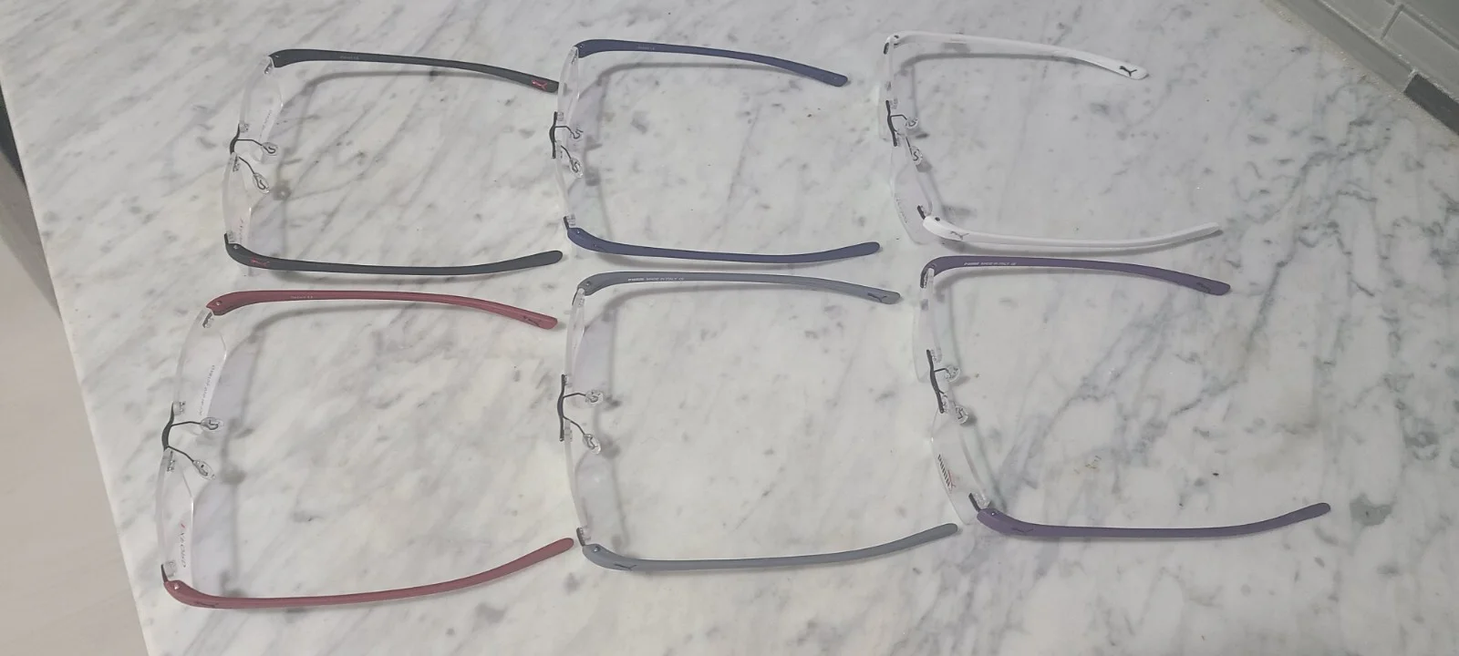 These are Similiar to Tag Heuer Reflex Titanium Rimless Eyeglasses