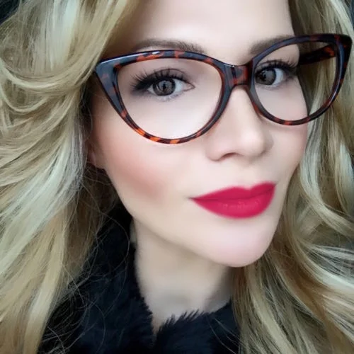 Thin Elegant Cat Eye Fashion WaYfe Frames Clear Lens Eyeglasses Glasses 80475 M