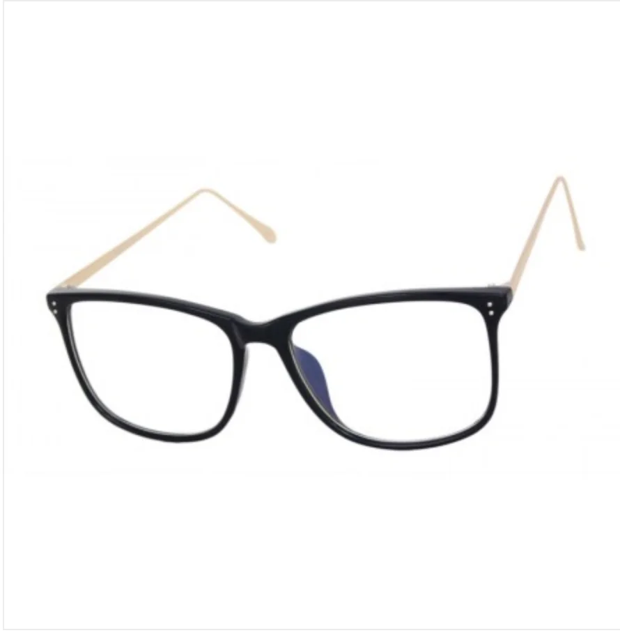 Thin Square GOLD Arms Big Fashion WaYfe Women Clear Lens Frames Eyeglasses 097 L 2