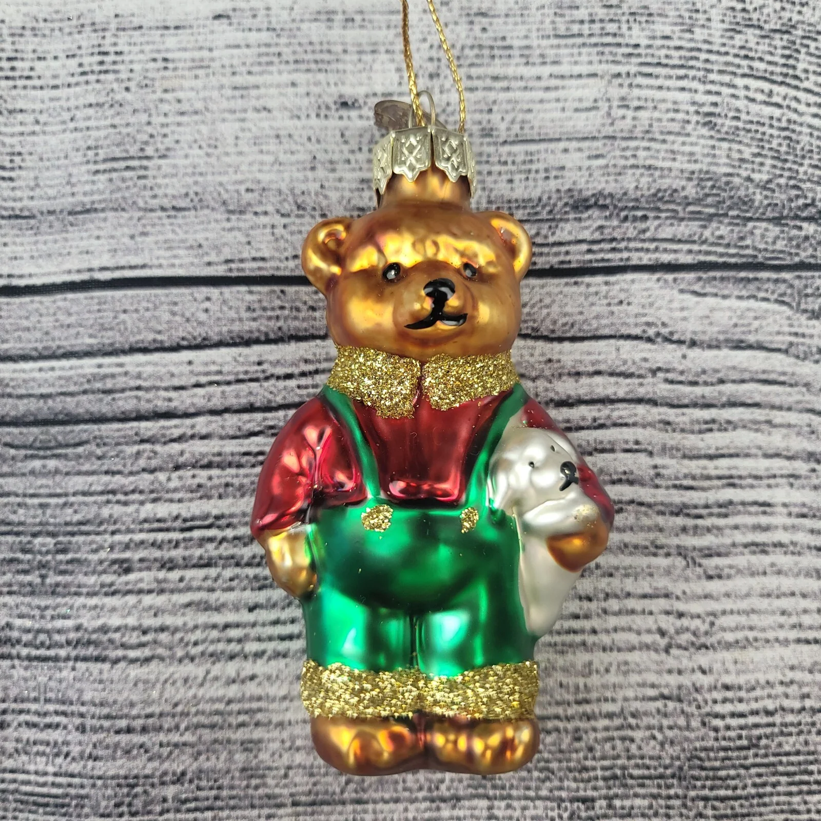 Thomas Pacconi Museum Blown Glass Christmas Ornament World Santa Scotland