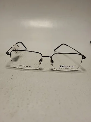 Ti Flex MC T1751EF Shiny Dark pewter Eyeglasses Frames 53-20-145 Flex Titanium