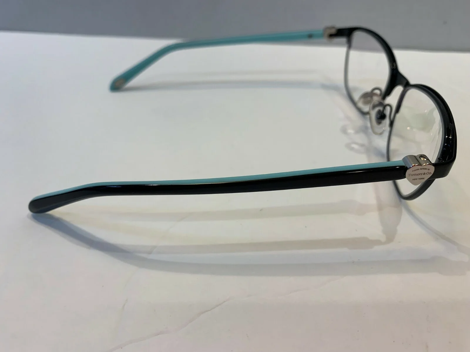 Tiffany & Co.1072 6007 Metal Frame Eyeglasses With Case Italy 3