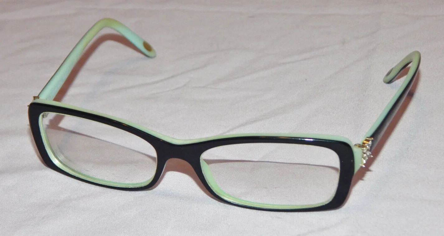 Tiffany & Co. Black & Tiffany Blue Glasses TF 2091-B 8055 53 16 140 3