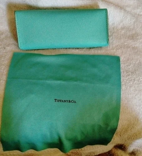 TIFFANY & CO EYEGLASS SUNGLASS LEATHER CASE WITH CLOTH MAGNETIC PREOWNED 4
