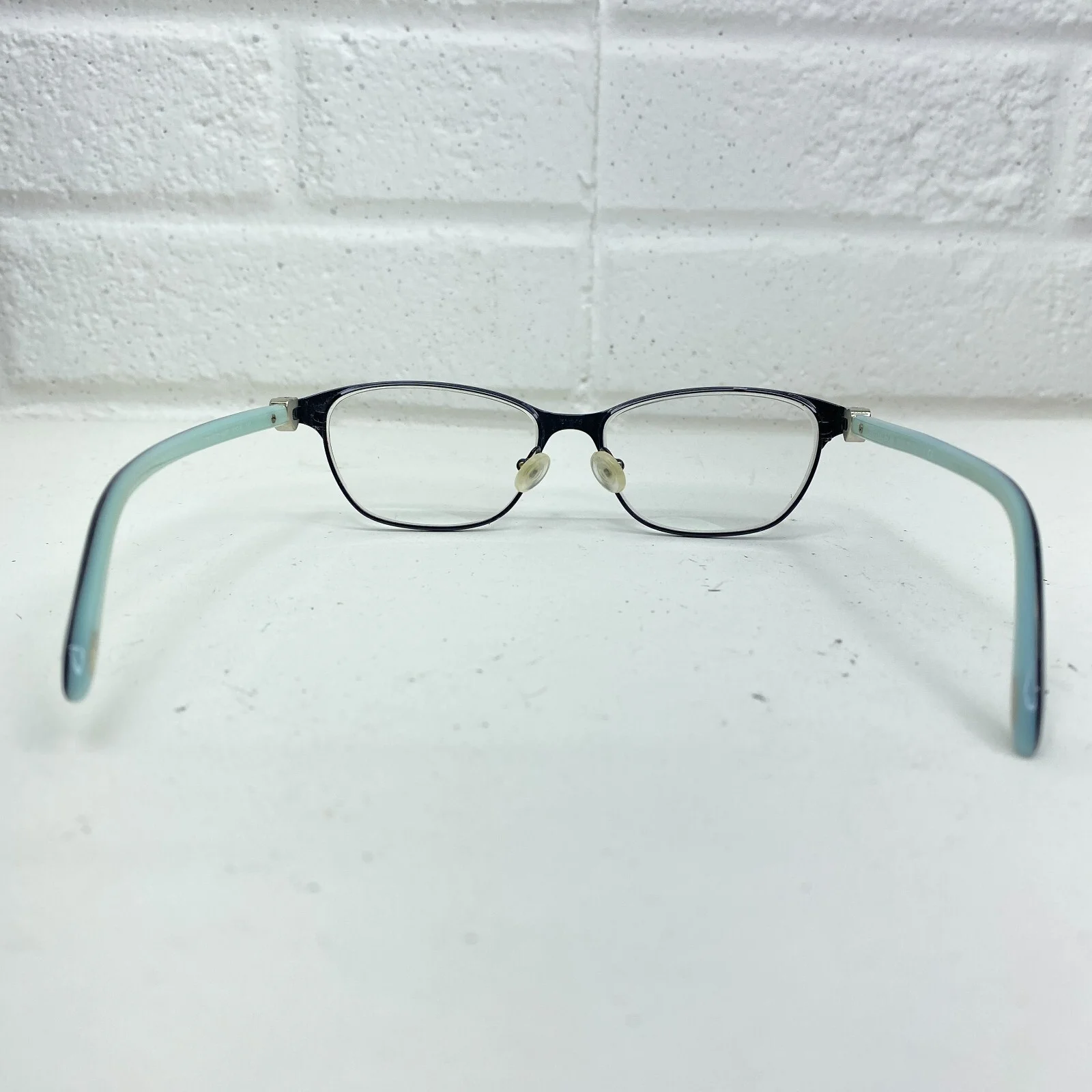 Tiffany & Co Eyeglasses Glasses TF 1072 6007 Black Silver Heart 51-15-135 17624 4