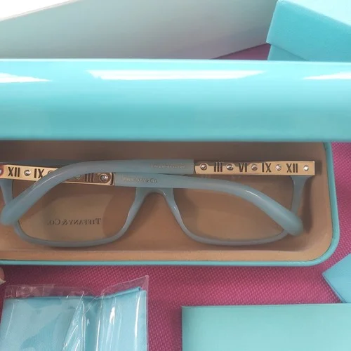Tiffany & Co. Eyeglasses TF 2103-B 8191 Dark Blue/Silver Frame 53-16-140 22458 3
