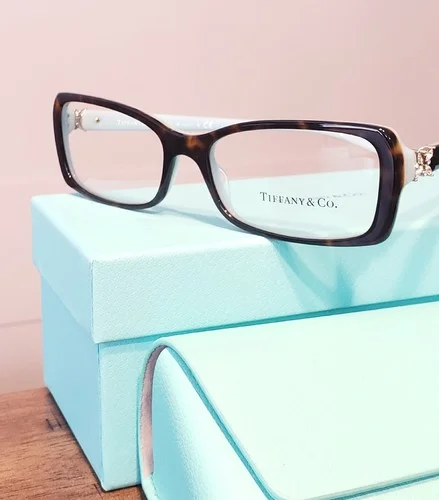 Tiffany & Co. Eyeglasses TF2091B 8134 Havana / Blue Frames Women 3