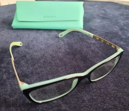 Tiffany & Co. Eyeglasses TF2103-B 8055 Black Silver Italy 53-16-140 with Case 2
