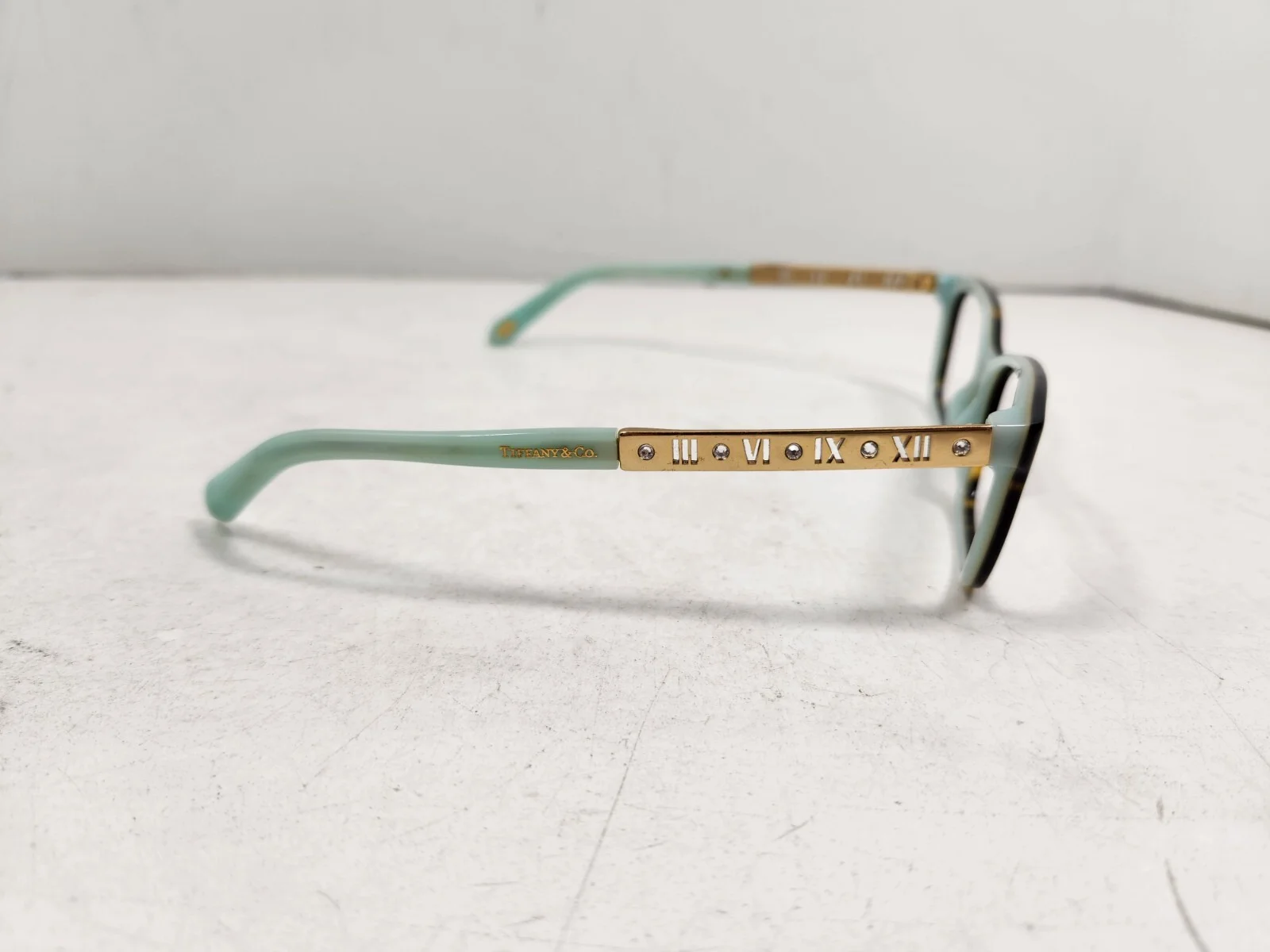 Tiffany & Co. Eyeglasses TF2103-B 8134 Tortoise/Blue/Gold Frame Italy 53[]16 140 4