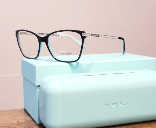 Tiffany & Co Eyeglasses TF2158-B 8055 Black / Blue Frames 54 mm 3