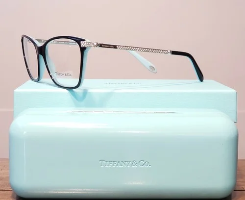 Tiffany & Co Eyeglasses TF2158-B 8055 Black / Blue Frames 54 mm 4