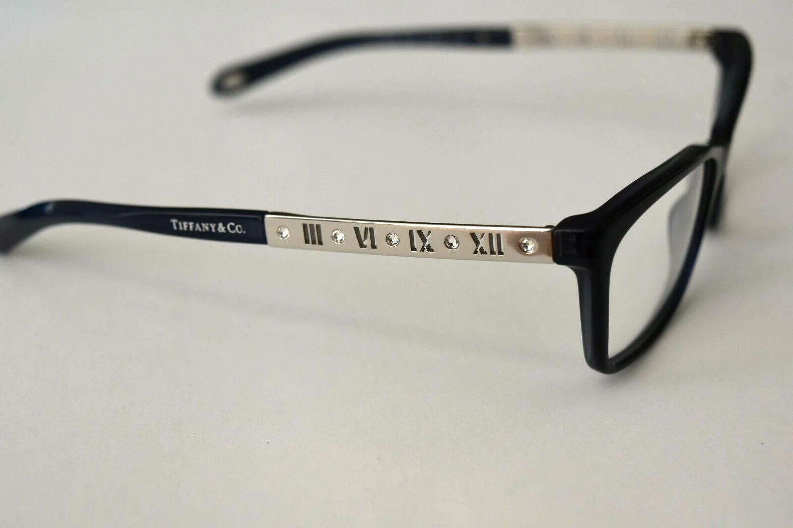 Tiffany & Co. Rx Dark Blue Silver Crystal TF2103-B 8191 53-16-140 Eyeglasses 2