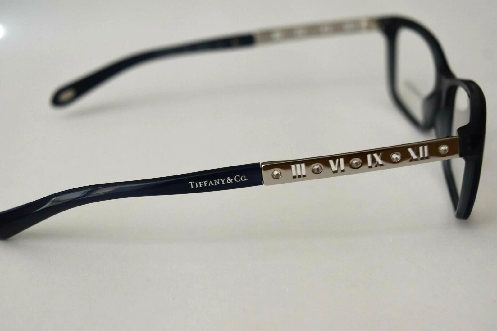 Tiffany & Co. Rx Dark Blue Silver Crystal TF2103-B 8191 53-16-140 Eyeglasses 3