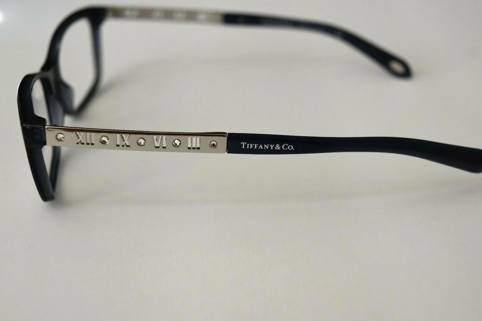 Tiffany & Co. Rx Dark Blue Silver Crystal TF2103-B 8191 53-16-140 Eyeglasses 4