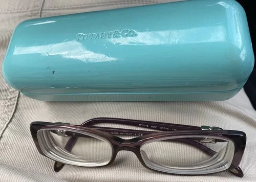 Tiffany & Co Sterling Silver X Eyeglass for Frames w/case TF2016 8061 51 *15 135 2