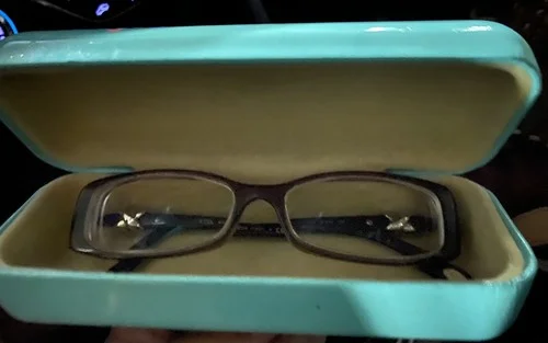 Tiffany & Co Sterling Silver X Eyeglass for Frames w/case TF2016 8061 51 *15 135 3