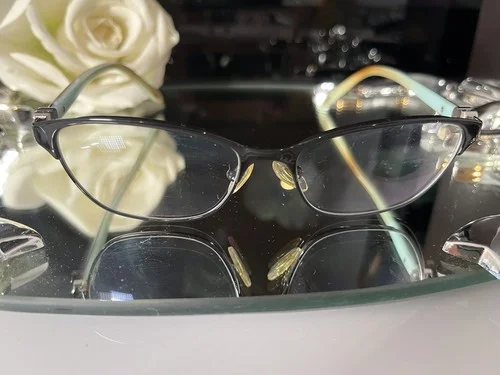 Tiffany & Co. TF 1072 6007 Black/Blue Cat Eye Frame Womens Eyeglasses with Case 2
