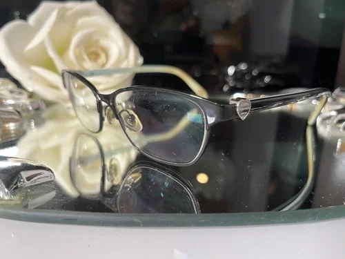 Tiffany & Co. TF 1072 6007 Black/Blue Cat Eye Frame Womens Eyeglasses with Case 3