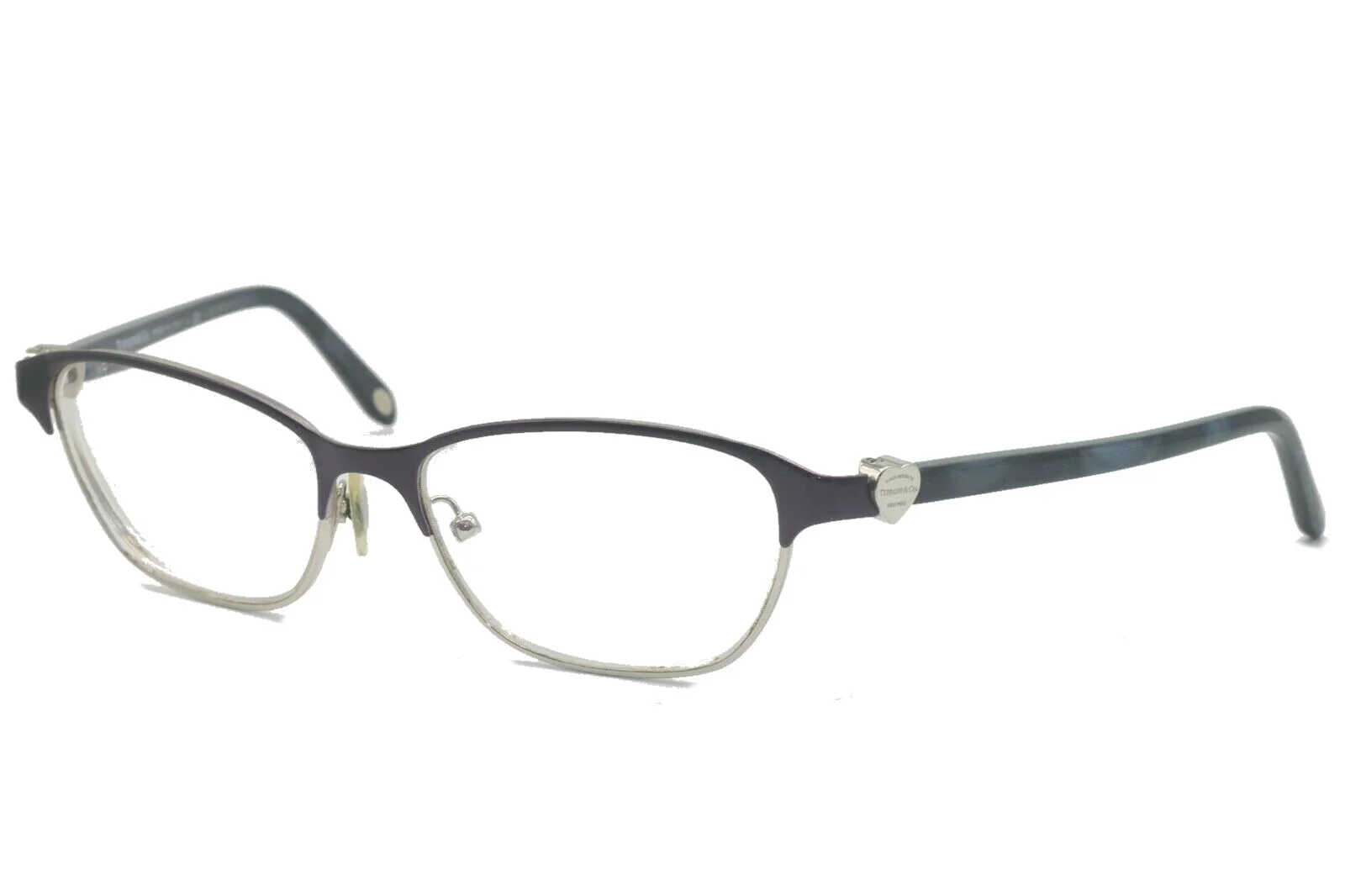 TIFFANY & CO. TF 1072 6107 PURPLE BLUE SILVER AUTHENTIC FRAMES EYEGLASSES 51-15 1