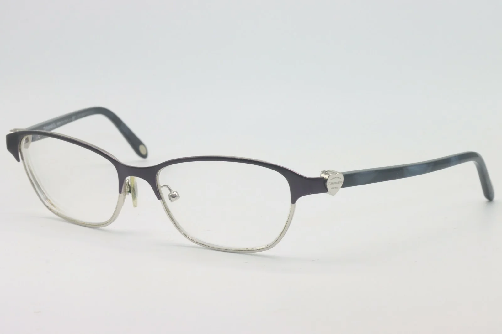 TIFFANY & CO. TF 1072 6107 PURPLE BLUE SILVER AUTHENTIC FRAMES EYEGLASSES 51-15 2