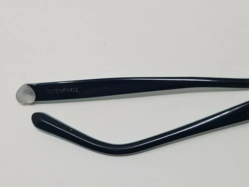 Tiffany & Co TF 2087H 8163 Eyeglasses Glasses Black on Blue w/ Pearl Heart 52mm 3