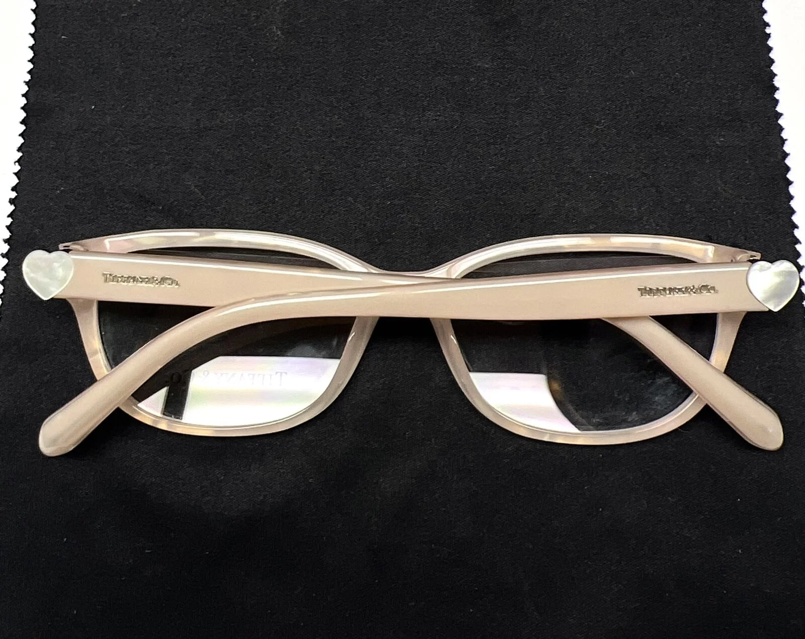 Tiffany & Co TF 2087H 8177 Eyeglasses Glasses Taupe Blush Beige w/ Heart 52mm 3