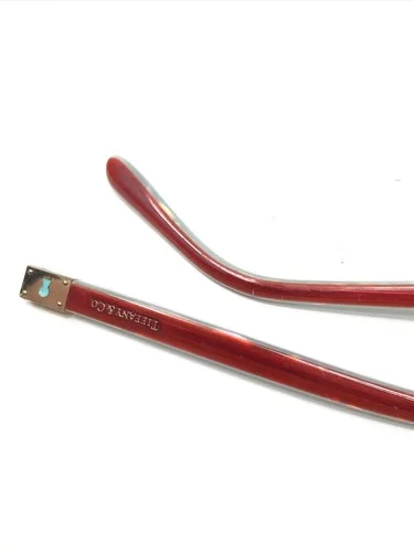 Tiffany & Co TF 2094 8166 Eyeglasses Glasses Pearl Red on Blue 54-17-140 4