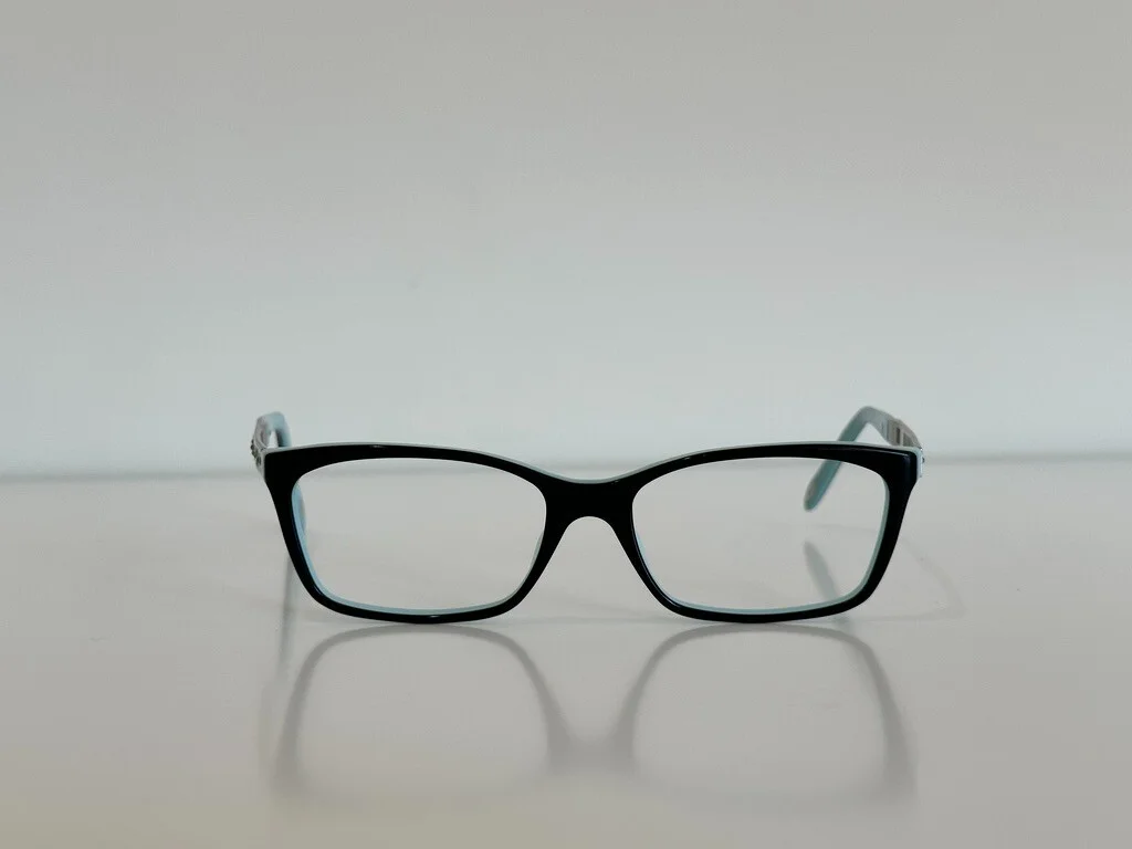 Tiffany & Co. TF 2103B 8055 Black on Tiffany Blue Plastic Eyeglasses 53mm 2