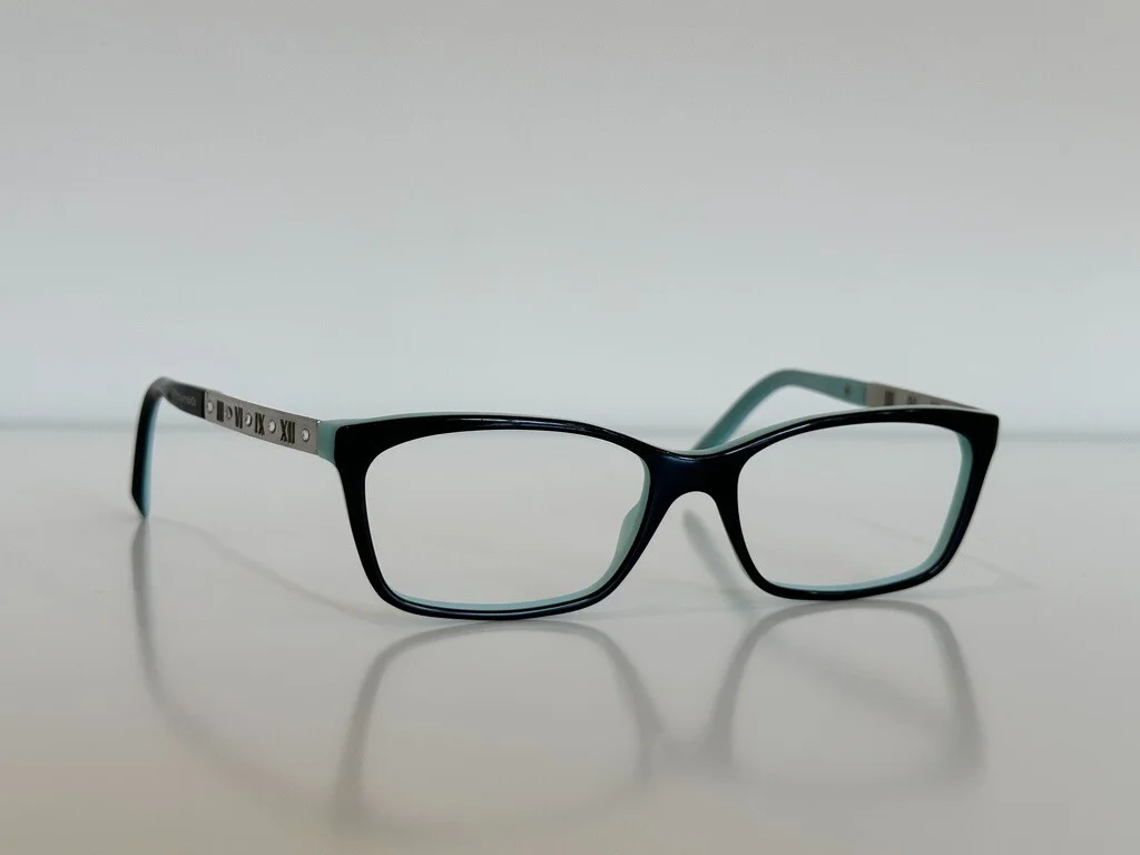 Tiffany & Co. TF 2103B 8055 Black on Tiffany Blue Plastic Eyeglasses 53mm 3
