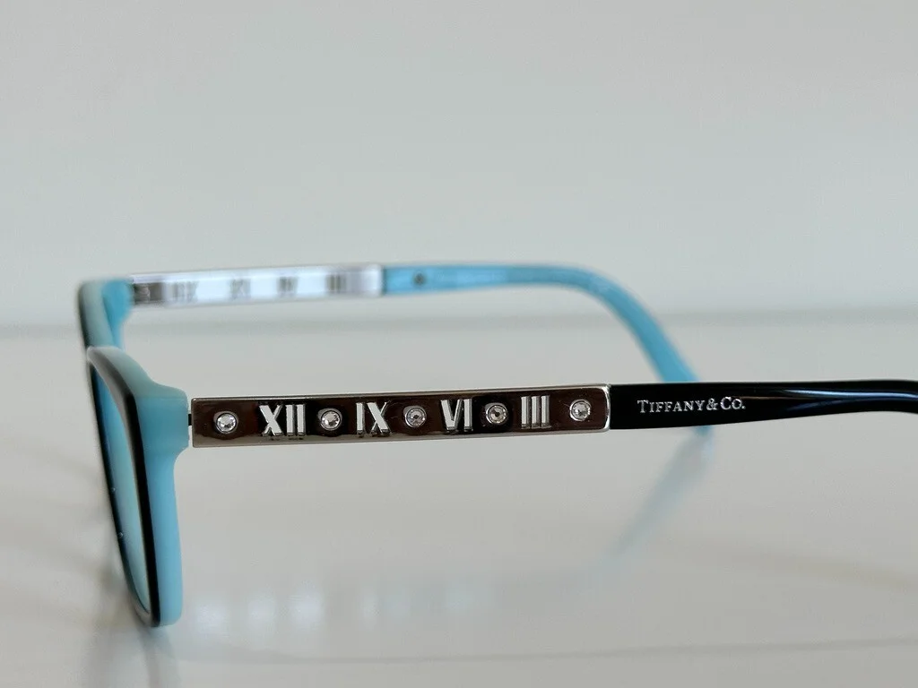 Tiffany & Co. TF 2103B 8055 Black on Tiffany Blue Plastic Eyeglasses 53mm 4