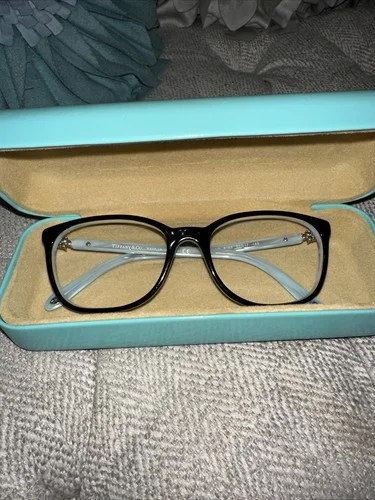 Tiffany & Co. TF 2109-H-B 8193 Cat Eye Black Striped Womens Eyeglasses 53mm