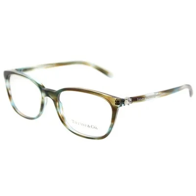 Tiffany & Co. TF 2109H 8124 Ocean Tortoise Plastic Square Eyeglasses 51mm