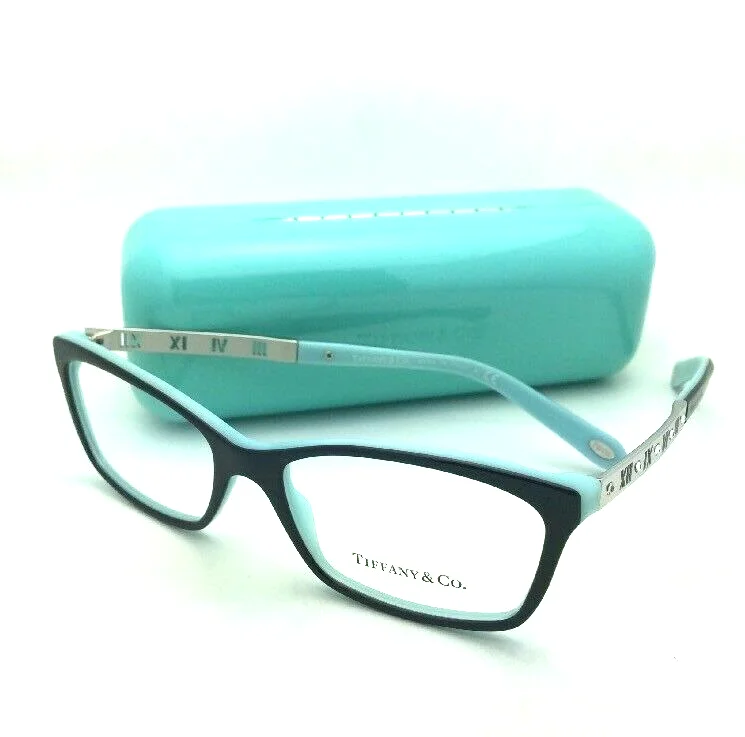 TIFFANY & CO TF2103-B 8055 53mm Black Blue Eyeglasses Frames Italy