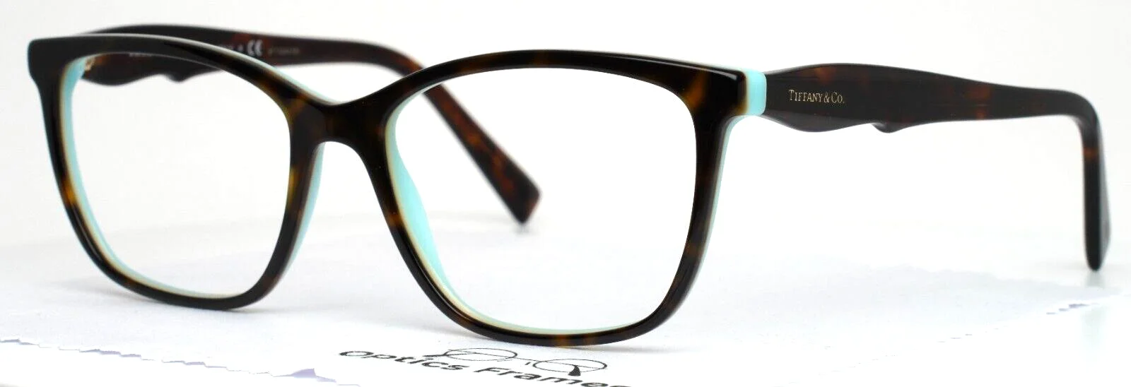 TIFFANY & CO TF2175 8134 Tortoise Womens Square Full Rim Eyeglasses 54-16-140