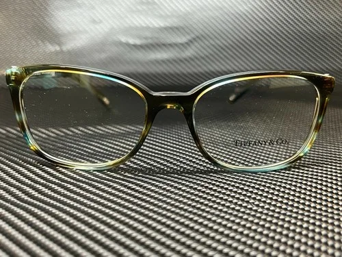 Tiffany TF2109HB 8124 Tortoise Women Square Demo Lens Eyeglasses Frame 53 mm 2